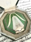 Vintage Art Deco Le Debut Rouge Compact Richard Hudnut Original Box Monogram Dc