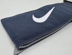 Nike Dri-fit Head Tie Headband Tennis Navy Blue white Ac4400-418 Nwt