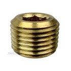 25 Pack 1 8  Brass Pipe Plug Countersunk Allen Hex Head Male Npt End Cap Fitting
