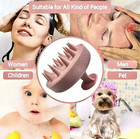 1pc Silicone Scalp Shampoo Brush  Hair Washing Comb   Body Massage Tool - New
