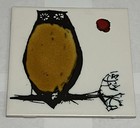 Vintage Retro Midcentury Ann Wynn Reeves   Kenneth Clark Owl Design 6     Tile
