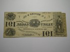 1800 s Boston Massachusetts Obsolete Currency Advertising Note Bill -jc Brooks