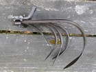Claw Cultivator Walk Behind Plow Part Cast Iron Scratcher Soil Aerator Set Of 3