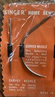 Vintage Singer Hand Sewing Needles For Householod Repairs Curved   Straight