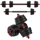 Balancefrom 60lb 2-in-1 Portable Changeable Dumbbell And Barbell Set