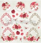 Scrapbooking Double Sided Paper 12 X 12  Card Stock  Scrapandme  Vintage Garden