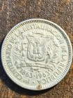 Dominican Republic    Peso  100th Anniversary - Restoration Of The Republic 1963