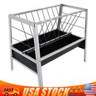 Heavy Duty Iron Steel Pasture Hay Feeder 39  For Goats  Sheep  Miniature Horses