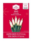 5 Box New Holiday Time 100 Clear Mini Christmas Lights Incandescent 21  X 5