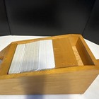 Wooden Casino Card Dealer Shoe With Two Decks Of Cards 