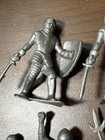 24 Marx Vintage Robin Hood Castle Playset Knights Plastic Toy Soldiers Medieval