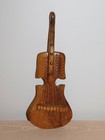 Vintage Music 14 1 4   6 String Instrument Wood Wall Decoration
