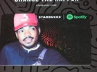 Starbucks Limited Chance The Rapper  Gift Card - No Value - Brand New   Spotify