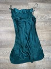 Vintage Victoria   s Secret 100  Silk Slip Dress     Emerald Green     Size Medium