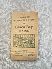 Rare Antique Original 1906 Portland Casco Bay Maine Lithograph Map Walker Lith