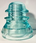 Whitall Tatum Co  No 1    light Blue Aqua    insulator Mold  19 Antique