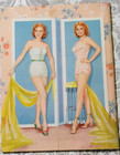 1954 Original Rhonda Fleming Paper Dolls And Coloring Book - Uncut
