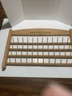 Vintage Wooden Thread Bobbin Rack Spool Holder Wall Mount 48 Pegs Sewing Storage