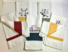    rare New 1989-vintage Set-of-5 Wimpole Street Creations Tea kitchen dish Towels