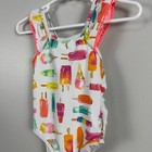 Kate Spade Baby Girl Size 12 Months Swimsuit Ice Cream One Piece Swim Ruffle
