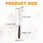 2pcs Painting Palette Knife 4 33 X 0 67 Inch Stainless Steel With Wood Handle