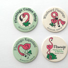 Flamingo Coffee Shop Restaurant Bakery Hawaii Pogs Milk Caps Vintage Game Pieces