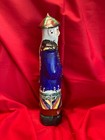 1980s Vintage Chinese Porcelain Qing Dynasty Emperor 11  Blue Figurine statue