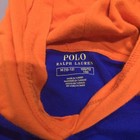 Polo Ralph Lauren Sweatshirt Kids Sz M 10-12 Blue Colorblock Hoodie Jersey Logo