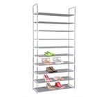 10-tier 50 Pairs Shoe Rack Storage Organizer Tower Free Standing Space Saving