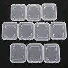 10pcs Transparent Standard Sd Sdhc Memory Card Case Holder Storage Boxes Plastic