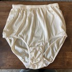 Vtg Sz 6 Lace Trim Nude Nylon Sheer Granny Panties High Waisted Baby Doll Sissy