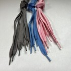 Lot Of 9 Gray  Pink  Light Blue Nylon Lacrosse Shooting String Laces 30   -33   