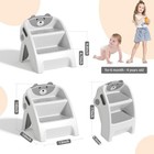 Folding Kids Step Stool For Bathroom And Potty Training 2 9lbs anti-slip Used