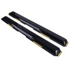 Front Rear Window Deflectors For Grand Cherokee 2022-2025 In-channel Black