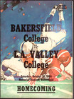 1964 Bakersfield College Vs La Valley College Homecoming Football Program