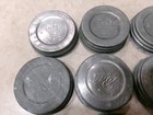Lot Of 12 Vintage Ball Zinc Porcelain Lined Mason Canning Jar Lids