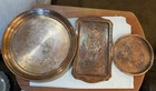 Assorted Vintage 12 Piece Lot Silver Plate And Copper Item Lot - Appr  7 Pounds