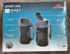 New 2-pk High Sierra Sport Jug   Water Bottle 64oz   1 9l Bpa Free Black   Gray