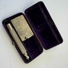 Clark s Razor Kit - Silver-plated Case  Antique Made In Usa 1911 - Unrestored