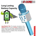 5 Core Microphone Wireless Karaoke Mic With Speaker Portable Bluetooth Microfono