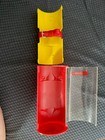 Vintage 1970s Mickey Mouse Watch Bradley Time Swiss Red Band Silver Disney Pouch