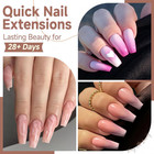 Coffin Nails Tips  216 Pcs Soft Gel Nail Tips Coffin Half Matte Full Cover False