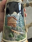 German Neuschwanstein Castle Lidded Beer Stein 1 2l Pewter Lid