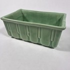 Vintage Cookson Pottery Green Rectangle Planter 6  X 4  Cp-3006