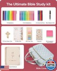 All-in-one Bible Journaling Kit     Quilted Bible Cover Case For Women  31 Bibl
