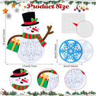 24 Set Snowman Coaster Craft Kits - Winter Snowman Cutouts  Diy Christmas Cup Co