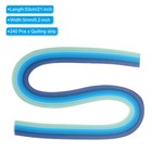240pcs Quilling Strips Paper 5mm 21  53cm Origami Paper For Art Diy Blue