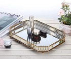 Perfume Vanity Mirror Tray - Durable Decorative Organizer For Dresser  Bedroo   