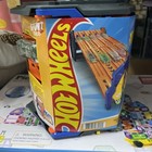 Hot Wheels Roll Out Raceway Track Set Storage Bucket Unrolls 5-lane Race Read