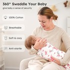 Baby Swaddles For Newborns 100  Organic Cotton  Adjustable Swaddle Sleep Sack   